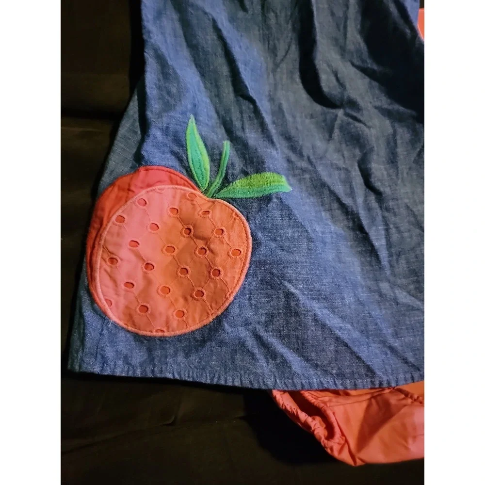 Gymboree pretty peach jean dress size 2t nwt